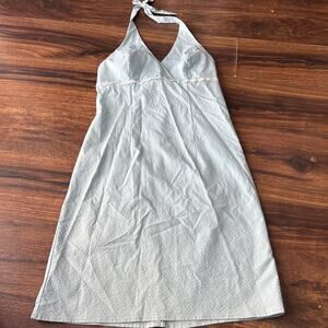 Y2K Xhileration Mini Dress 7 Blue Halter Lace